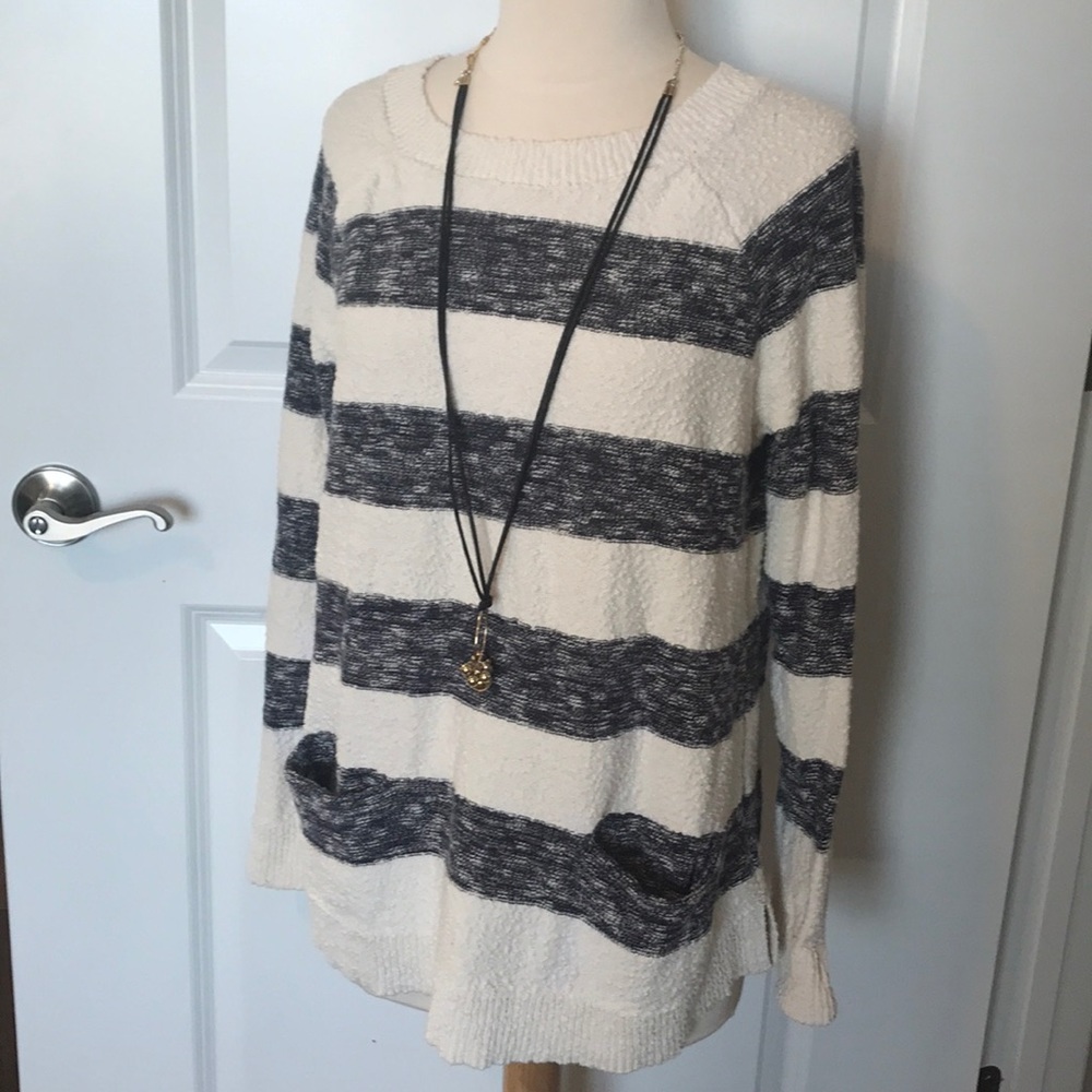 Loft Lou and Grey Cozy Striped Sweater